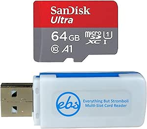 SanDisk SDSQUAR-064G-GN6MN 64GB Micro SDXC Card Bundle