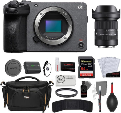 Sony SONILMEFX30B-008 FX30 Cinema Camera Sigma Lens Bundle