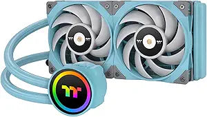 Thermaltake TOUGHLIQUID 240 ARGB Turquoise CPU Cooler — main product image