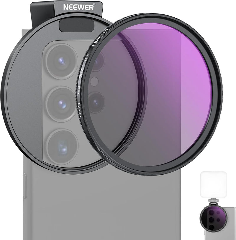Neewer 67mm CPL Phone Camera Filter Polarizer Kit — main product image