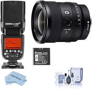 Sony FE 20mm F1.8 G Wide-Angle E-Mount Lens Bundle