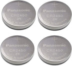 Panasonic CR2450 Lithium 3V Battery 4-Pack