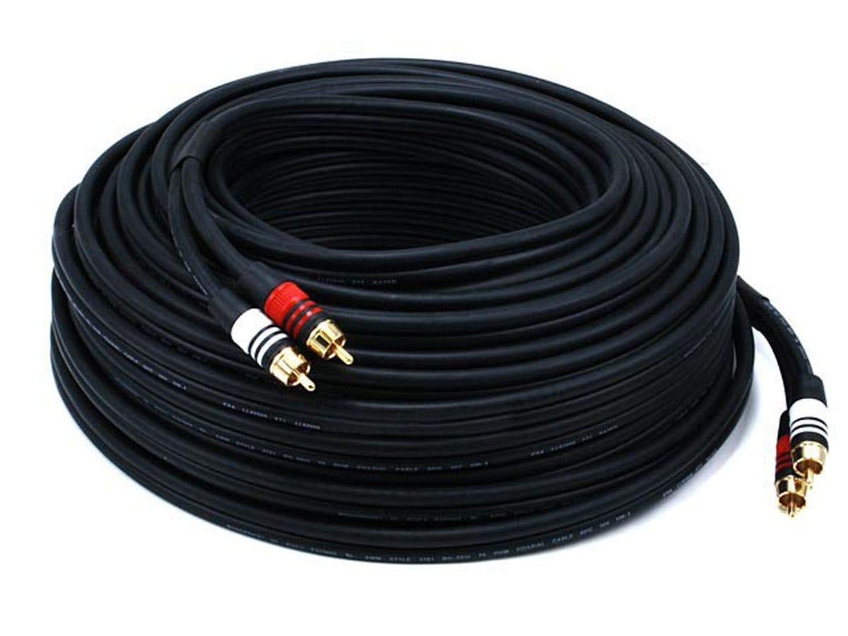 Monoprice 102864 Premium 2RCA Male to Male Audio Cable 6ft