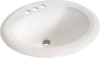 MSI AMZ-PTSNK-0025 White Oval Porcelain Vanity Sink