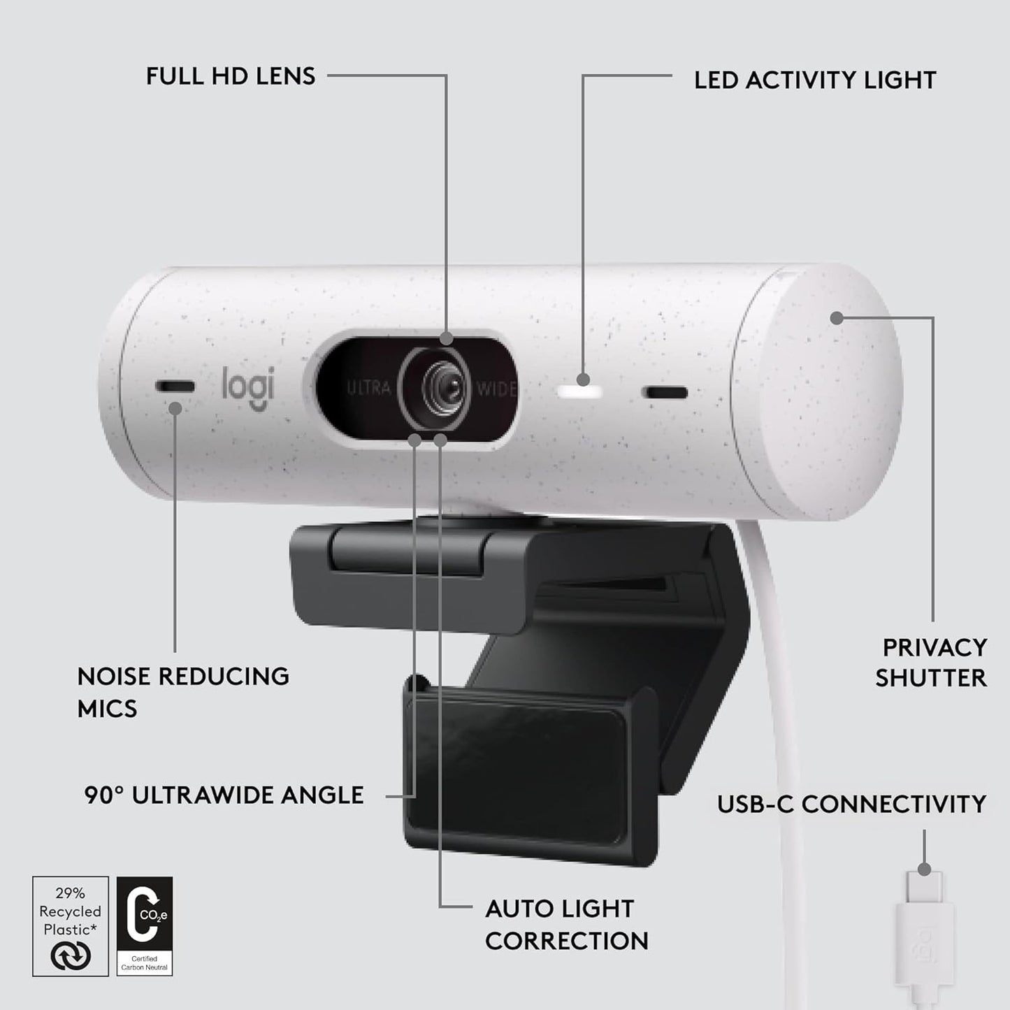 Logitech 960-001427 Brio 500 Full HD Webcam