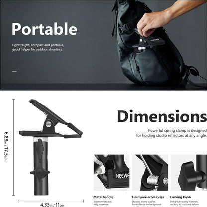 Neewer 10093980 Photo Studio Reflector Clamp Holder