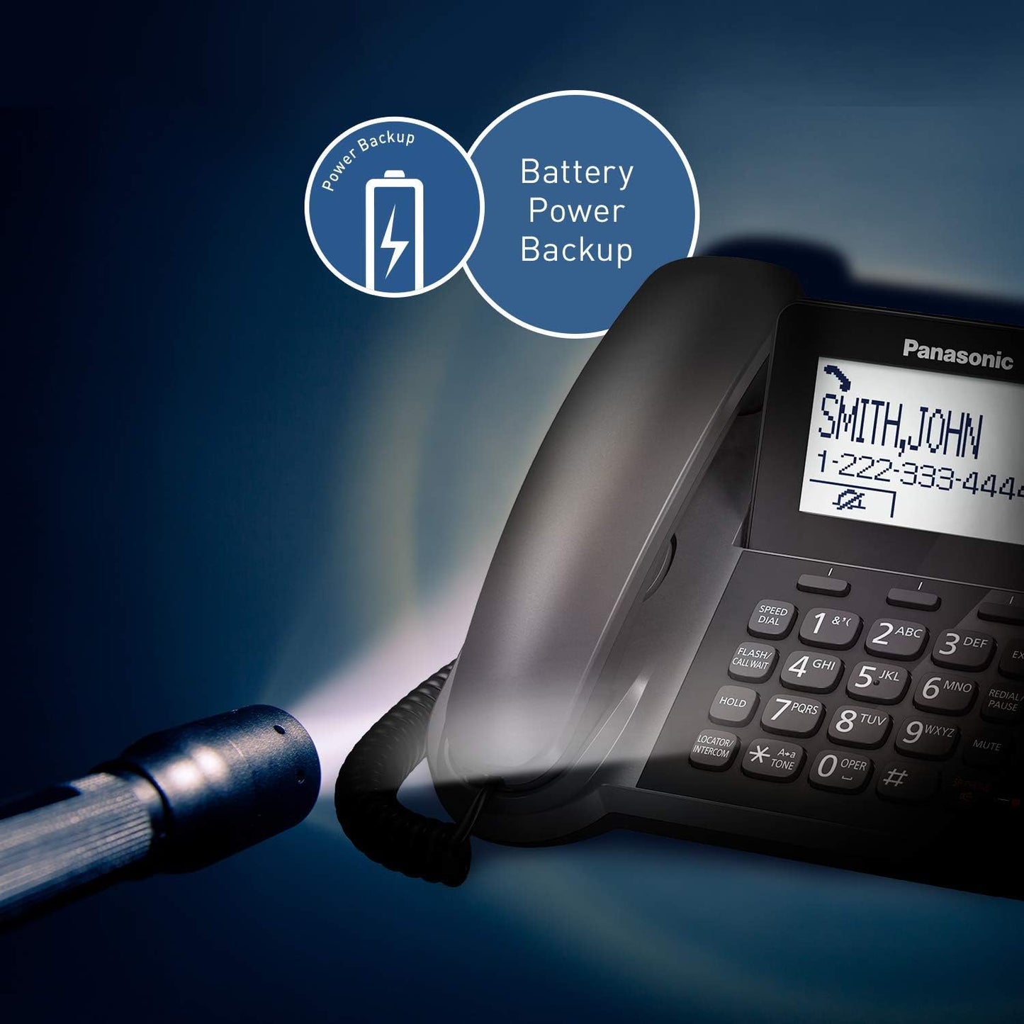 Panasonic KX-TGF352M Corded/Cordless Phone (Renewed)