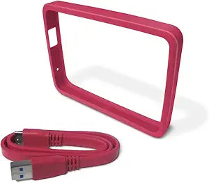 Western Digital WDBZBY0000NPM Grip Pack My Passport 1TB Fuchsia