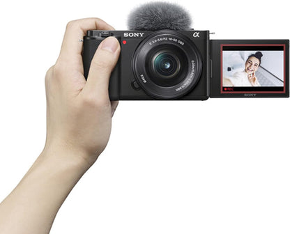 Sony ZV E10 Mirrorless Vlogging Camera with 16-50mm Lens Kit