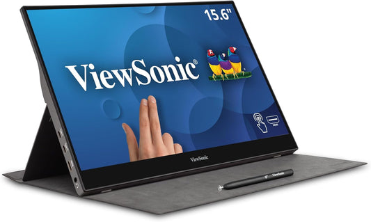 ViewSonic TD1655 15.6" Portable Touchscreen Monitor - USB-C Powered