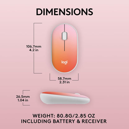 Logitech 910-007289 M340 Tropical Sunrise Silent Wireless Mouse