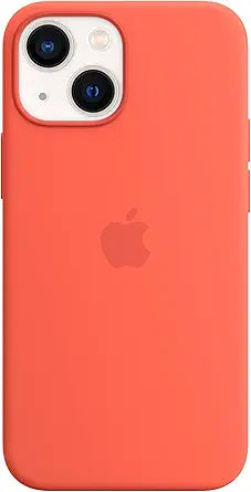 Apple iPhone 13 Mini Silicone Case MagSafe Nectarine