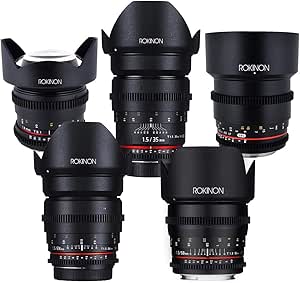 Rokinon Cine Lens Kit for Canon EF - 14mm, 24mm, 35mm, 50mm, 85mm