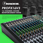 Mackie ProFX16v3 16-Channel Sound Mixer Bundle