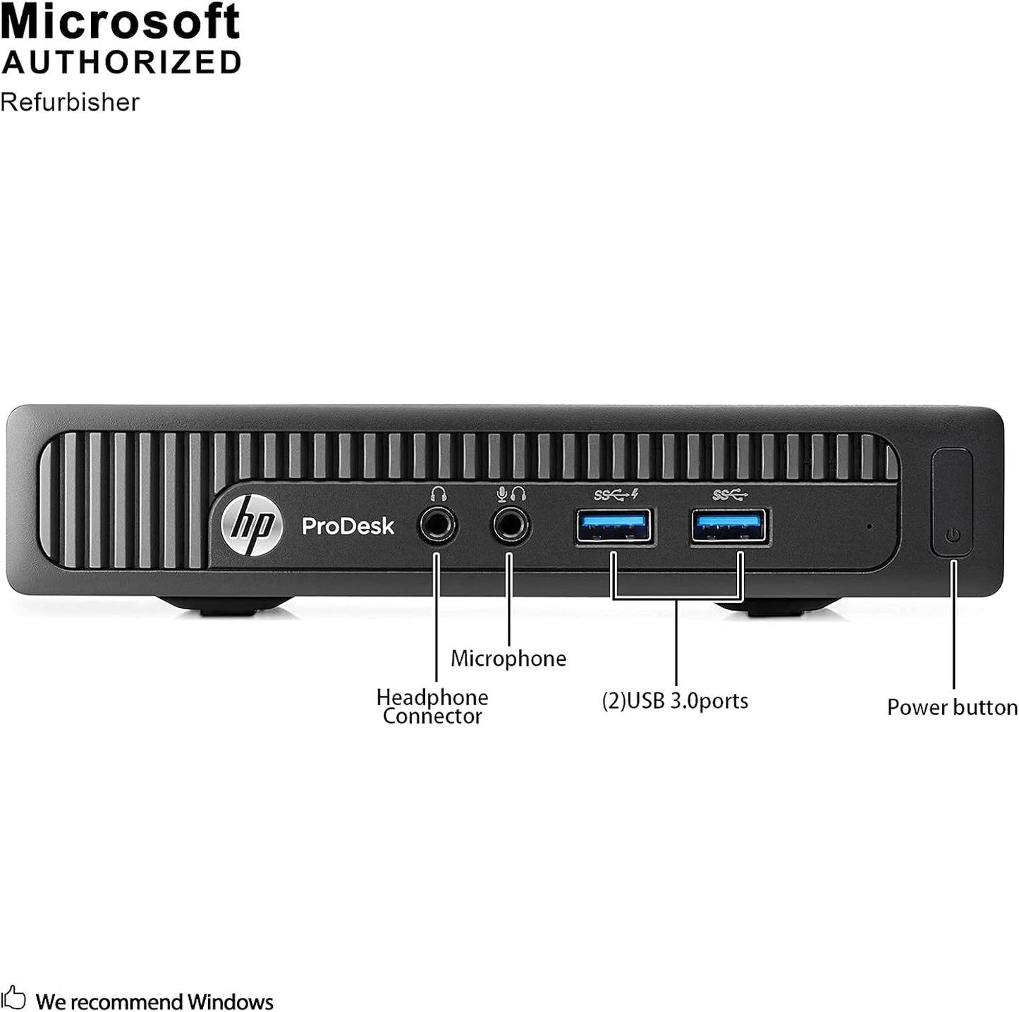 HP ProDesk 600 G1 Mini PC: i5, 8GB RAM, 500GB, Win 10 - Refurbished