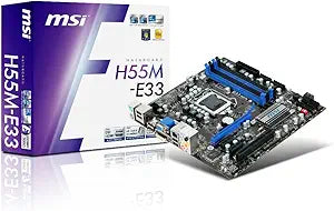 MSI H55M-E33 LGA1156 Micro ATX Motherboard — main product image
