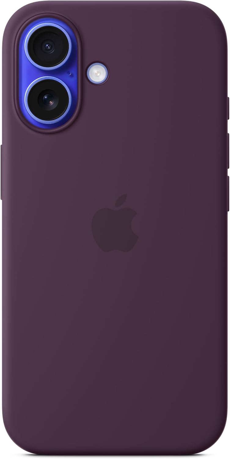 Apple iPhone 16 Silicone Case with MagSafe - Plum — main product image
