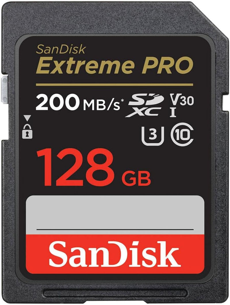 SanDisk Extreme PRO 128GB UHS-I SDXC Memory Card - V30 — main product image