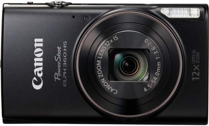 Canon 1075C001 PowerShot ELPH 360 HS Camera Bundle Renewed