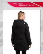Spyder c88b3e5c Women's Hooded Long Puffer Jacket