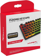 HyperX HKCPXP Pudding Keycaps - Double Shot PBT, Black