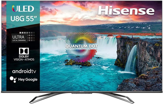 Hisense 55U8G 55-inch U8G 4K ULED Android Smart TV - Renewed