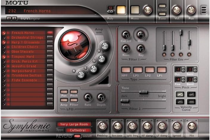 MOTU SYMPHONIC INSTRUMENT Virtual Software Instrument