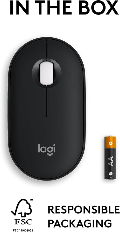 Logitech 910-007168 Pebble Mouse 2 - Slim Wireless Bluetooth