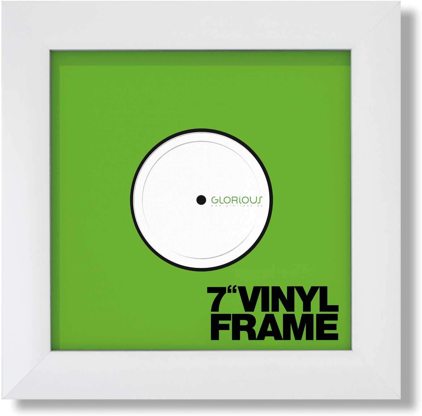 Glorious AMS-VINYL-FRAME-SET-7WHT Vinyl Record Frame Set White