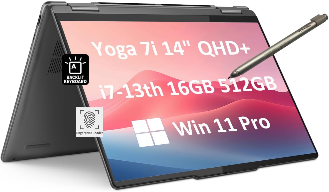 Lenovo Yoga 7i 14" 2-in-1 QHD+ Touchscreen Laptop