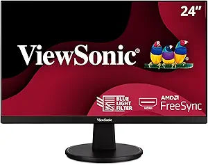ViewSonic VA2447-MH-CR 24" FHD 75Hz FreeSync Monitor (Renewed)