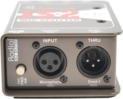 Radial Engineering R800 1022 JS2 Passive Mic Splitter DI Box