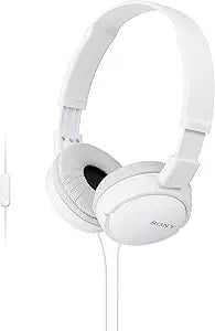 Sony MDRZX110AP/W ZX Series On-Ear Headphones White w/Mic