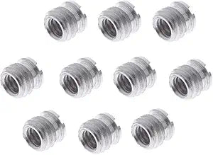Neewer 10080652 1/4" to 3/8" Metal Screw Adapter (10-Pack)