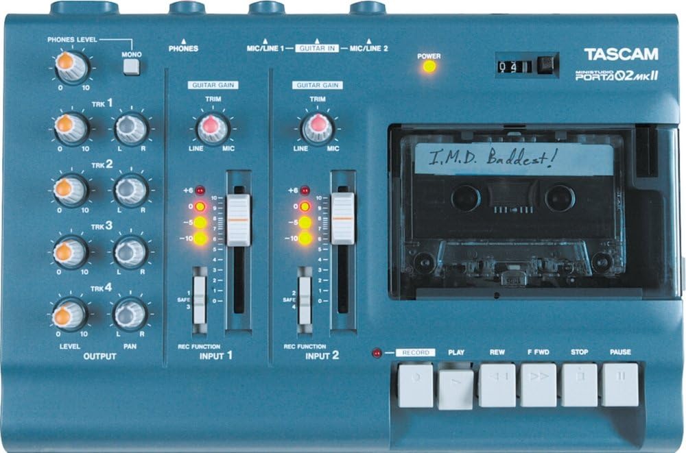 Tascam PORTA/02MKII 4-Track Cassette Recorder Ministudio