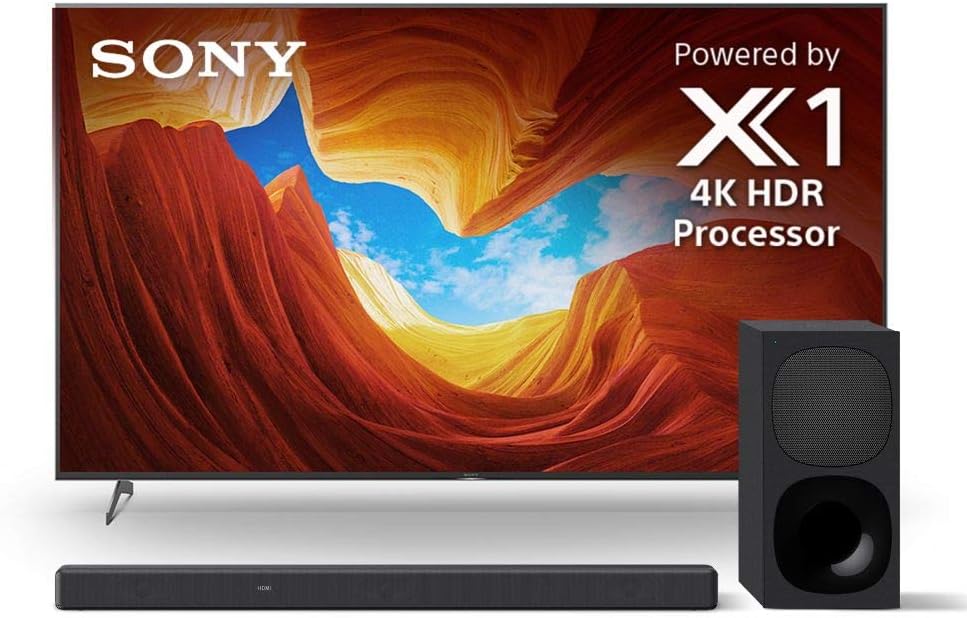 Sony X900H 75" 4K TV with HT-G700 Dolby Atmos Soundbar