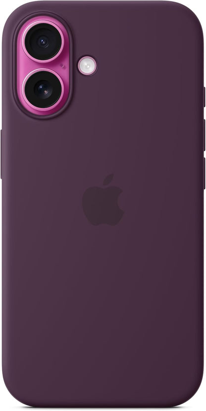 Apple iPhone 16 Silicone Case with MagSafe - Plum