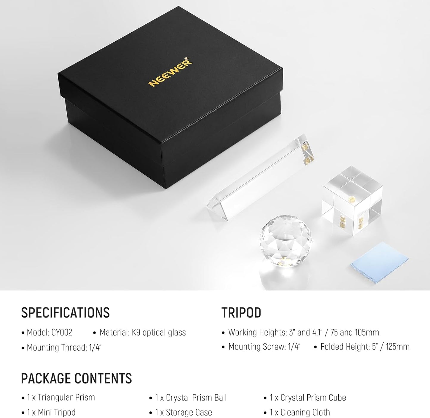 Neewer CY002 Photography Prism Set with Tripod
