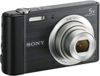 Sony DSCW800/B 20.1MP Digital Camera Black Renewed
