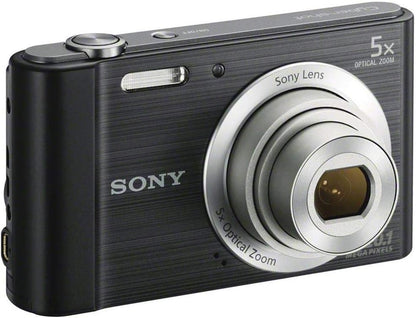 Sony DSCW800/B 20.1MP Digital Camera Black Renewed