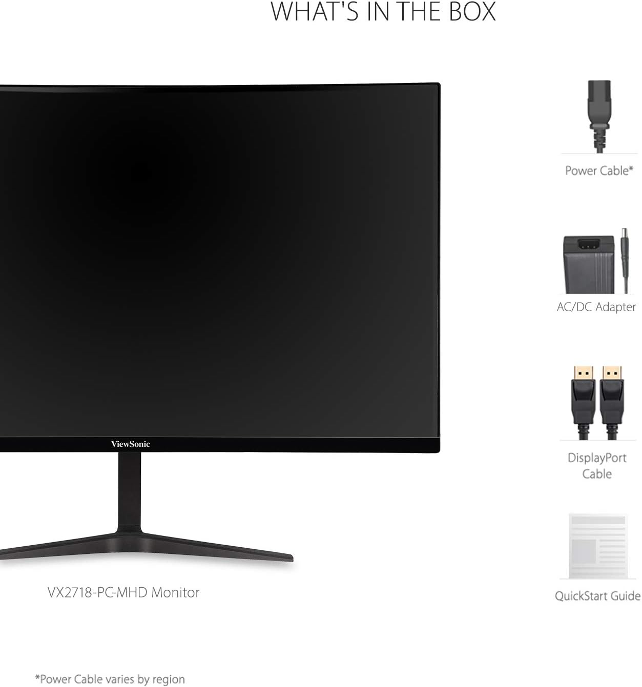ViewSonic VX2718-PC-MHD 27" Curved 1080p 180Hz Gaming Monitor