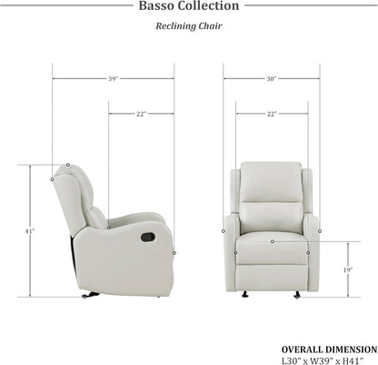 Lexicon 194840244790 Taupe Glider Recliner Chair