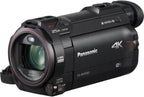 Panasonic E1PNHCWXF991K 4K Camcorder Bundle, Wi-Fi, 32GB Card, Tripod
