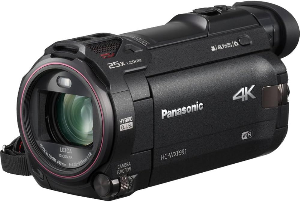 Panasonic E1PNHCWXF991K 4K Camcorder Bundle, Wi-Fi, 32GB Card, Tripod