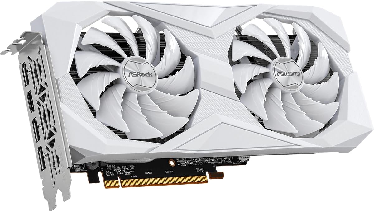 ASRock RX6600 CLW 8G Challenger White Graphics Card