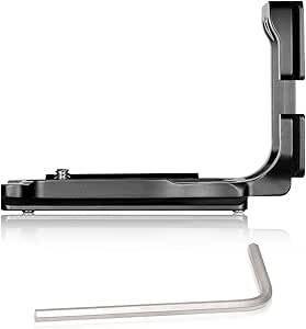 Neewer 10080267 Black Aluminum QR L-Plate Canon 6D — main product image