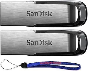 SanDisk Ultra Flair 3.0 64GB Flash Drive 2-Pack Bundle