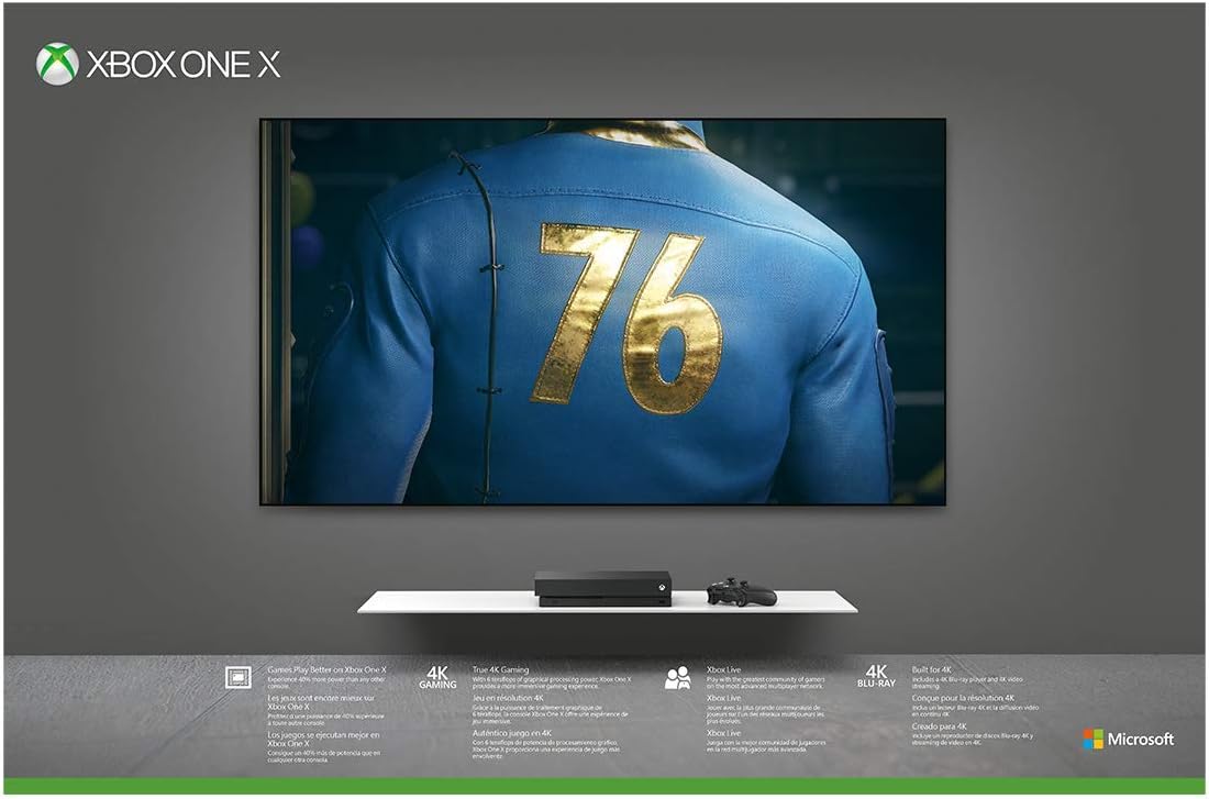 Microsoft X 1TB - Fallout 76 Xbox One X Console (Renewed)