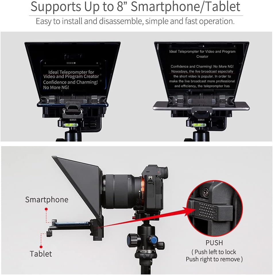 FEELWORLD TP2A 8" Smartphone Tablet Teleprompter