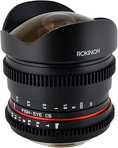 Rokinon RK8MV-N 8mm T3.8 Cine Fisheye Lens Nikon Declicked